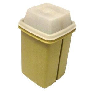 Vintage Avacado Green‎ Tupperware Pickle Storage Container with Clear Lid